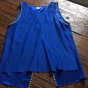 Parker sz small silk sleeveless blouse
